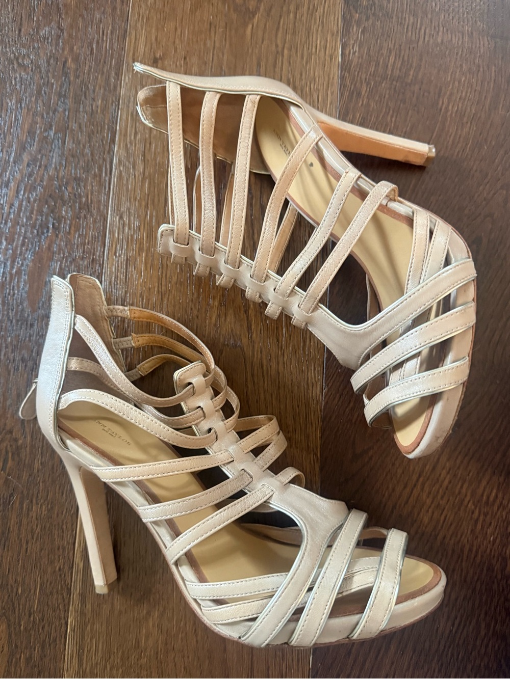 Ann Taylor Women’s Strappy High Heel Sandals in Nude